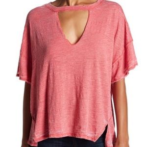 Free people Jordan Cut-out t-shirt